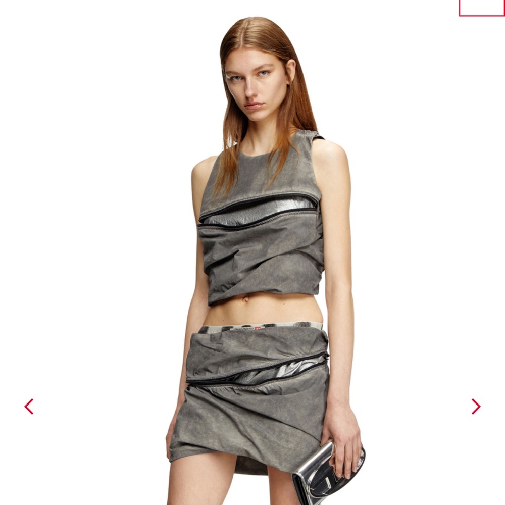 Diesel Charcoal Sleeveless Top